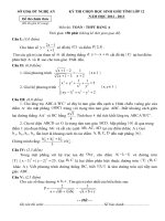 Đề thi học sinh giỏi Toán lớp 12 số 1