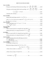 Đáp án khảo sát lần 2 môn Vật lý 10