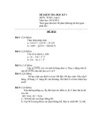 Đề kiểm tra học kì 1 môn Toán lớp 6 số 7