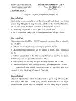 đề thi chọn hsg cấp tỉnh lớp 9 môn vật lý, đề 4