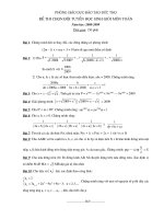 đề chọn đội tuyển hsg môn toán thpt