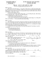 Đề thi chọn học viên giỏi hệ bổ túc năm học 2007 - 2008 (Sở GD & ĐT Nghệ An) môn vật lý