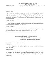 Đề thi lịch sử lớp 12 - sưu tầm đề và đáp án thi sử tham khảo (37)