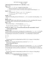 Đề thi thử đại học môn Toán có đáp án số 10