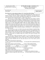 thi thử đh môn anh văn, đề tham khảo 13