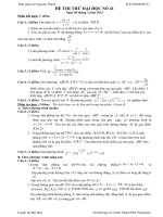 Đề thi thử đại học môn Toán lời giải chi tiết số 41