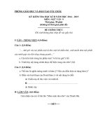 Đề kiểm tra học kì 2 môn Ngữ Văn lớp 9 năm học 2014-2015 huyện Tân Châu, Tây Ninh