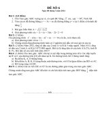 Đề luyện thi đại học môn Toán số 6