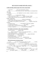 ĐỀ ÔN THI TỐT NGHIỆP THPT MÔN ANH SỐ  7