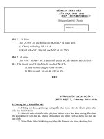 Đề kiểm tra 1 tiết môn Hình học lớp 7 số 3