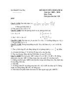 đề tuyển sinh 10 môn toán năm 2010, đề 12