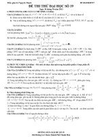 Đề thi thử đại học môn Toán có lời giải chi tiết số 19