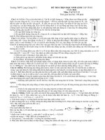 Đề thi đề xuất HSG nộp sở GD&ĐT Bắc Giang của trường Lạng Giang 1 năm 2011 môn vật lý