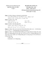 đề kiểm tra toán 8 tháng 10