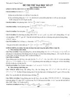 Đề luyện thi đại học môn Toán sô 117