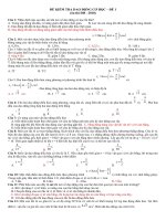 đề kiểm tra dao động cơ-bài số 1 THPT KỲ LÂM HÀ TĨNH