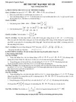Đề luyện thi đại học môn Toán sô 128