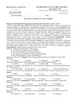 Đề thi thử quốc gia số 6 - 2015 - Môn Tiếng anh - Đề sưu tầm