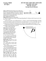 25 Đề thi - Đáp án HSG Vật Lý 12 các tỉnh (1)