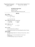 Đề kiểm tra học kì 2 Toán lớp 6 số 1