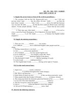 ĐỀ ÔN THI TỐT NGHIỆP THPT MÔN ANH SỐ  10