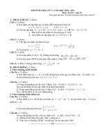 Đề kiểm tra học kì 1 Toán lớp 10 số 6