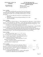 Đề chọn học sinh giỏi tỉnh Lâm Đồng 2014-2015 môn vật lý