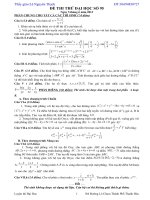 Đề thi thử đại học môn Toán lời giải chi tiết số 95