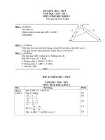 Đề kiểm tra 1 tiết môn Hình học lớp 8 số 17