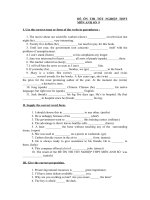 ĐỀ ÔN THI TỐT NGHIỆP THPT MÔN ANH SỐ  9