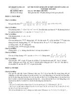 ĐỀ THI TS 10 CHUYÊN TOÁN -TIN THPT CHUYEN LONG AN 14-15