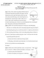 Đề chọn đội tuyển HSG quốc gia 2008 - 2009 tỉnh Nghệ An môn vật lý