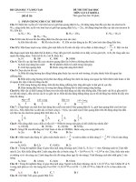 Đề luyện thi đại học môn Vật lý số 10