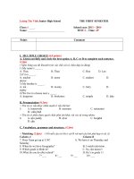 đề thi hsg tiếng anh 6,đề số 8