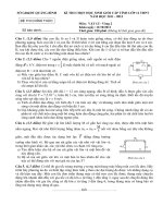 Đề thi HSG tỉnh Quảng Bình lớp 12 vòng 2 năm 2011 môn vật lý