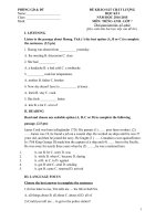 Đề tiếng anh 7 - sưu tầm đề kiểm tra, thi học sinh giỏi tham khảo bồi dưỡng (13)