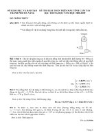 Đề thi giải toán trên máy tính cầm tay bậc trung học - Đà Nẵng 2008-2009 môn vật lý