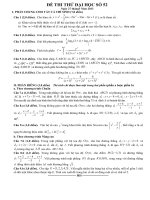 Đề thi thử đại học môn Toán lời giải chi tiết số 52
