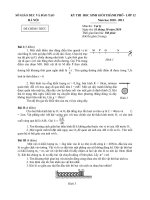 Đề thi học sinh giỏi môn Vật lý các năm của THÀNH PHỐ Hà Nội 2010