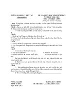 đề thi hsg môn sinh học lớp 9, đề số 19