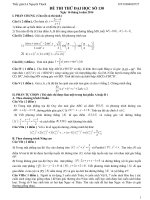 Đề luyện thi đại học môn Toán sô 130