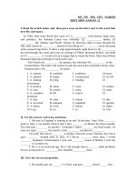 ĐỀ ÔN THI TỐT NGHIỆP THPT MÔN ANH SỐ  12