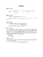 đề thi học sinh giỏi môn toán 7, đề số 11