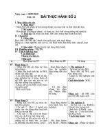 Tiết 10  Bài thực hành số 2  Hóa 8
