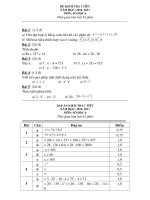 Đề kiểm tra 1 tiết môn toán Số học lớp 6 số 13