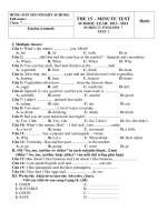 Đề tiếng anh 7 - sưu tầm đề kiểm tra, thi học sinh giỏi tham khảo bồi dưỡng (15)