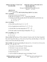 PHÒNG GIÁO DỤC VÀ ĐÀO TẠO H. CAO LÃNH KIỂM TRA CHẤT LƯỢNG HỌC KỲ II TOÁN 6