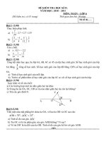 Đề kiểm tra học kì 2 Toán lớp 6 số 6