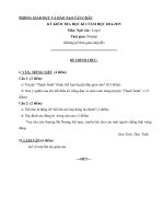 Đề kiểm tra học kì 1 lớp 6 môn ngữ văn năm 2014   2015 huyện tân châu, tây ninh