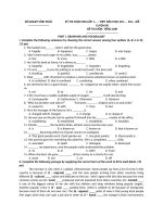 Đề ôn thi học sinh giỏi Tiếng Anh lớp 12 số 7